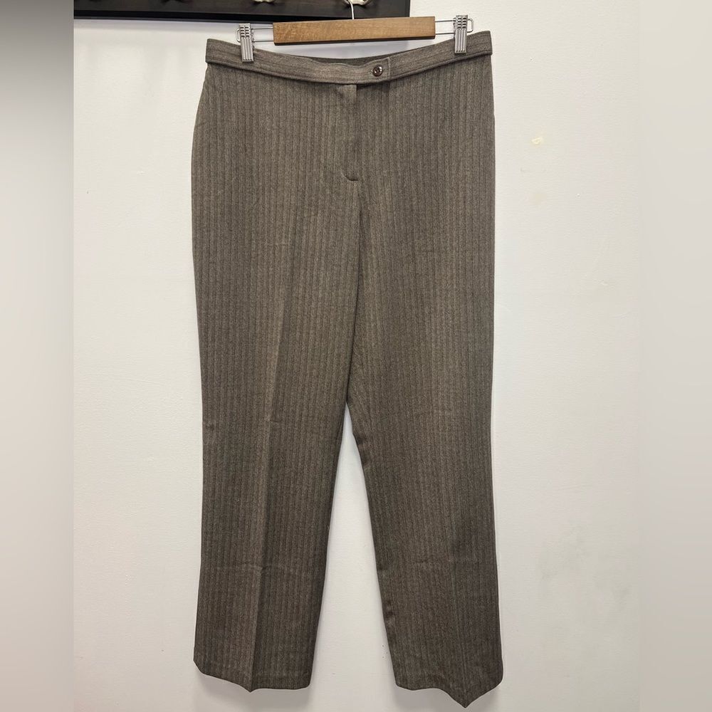 East 5th Women’s Petite Taupe Pinstripe Dress Pants Size 14P